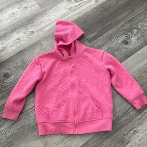 Disney Pink Textured Kids Hoodie